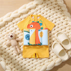 Combinaison Bebe Flottante Dinosaure - Dinosaure Jaune - Cocon
