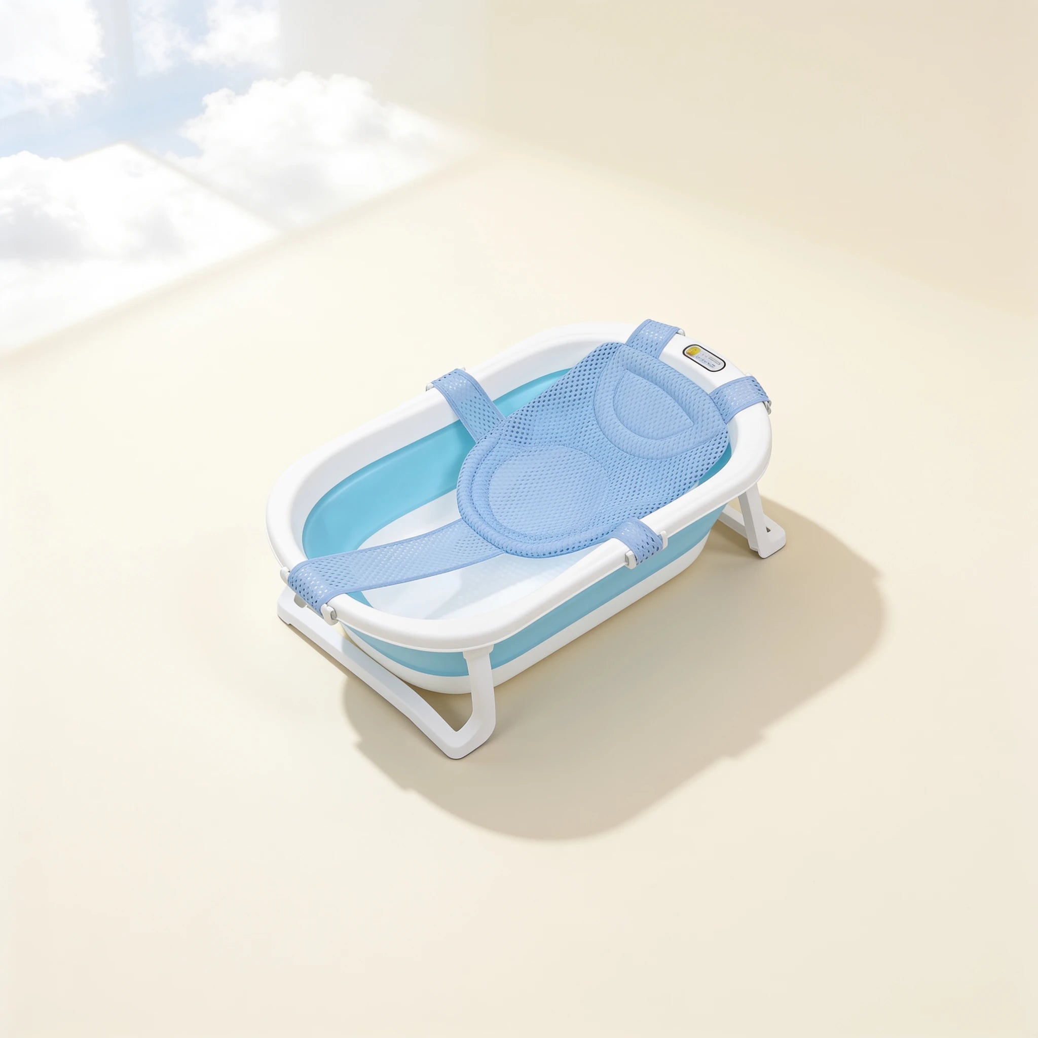 Matelas de baignoire bébé moelleux Nuage – coloris Bleu