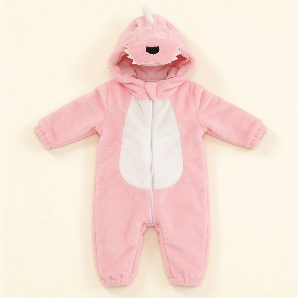 Combinaison Deguisement Bebe Dinosaure - Dinosaure Rose - Flat