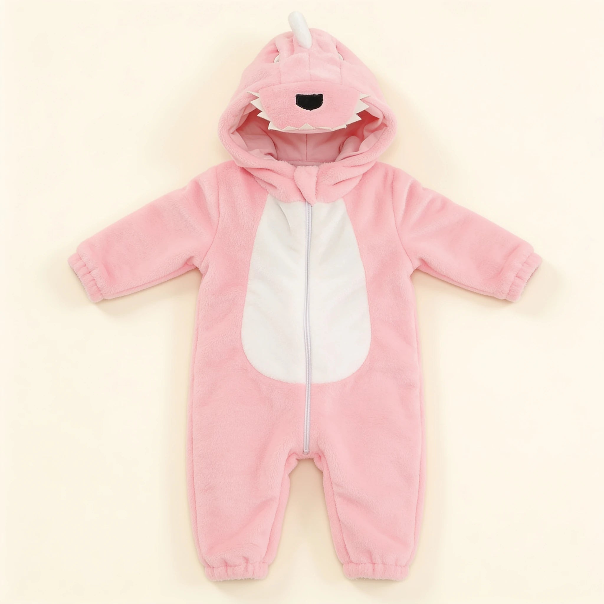 Combinaison Deguisement Bebe Dinosaure - Dinosaure Rose - Flat
