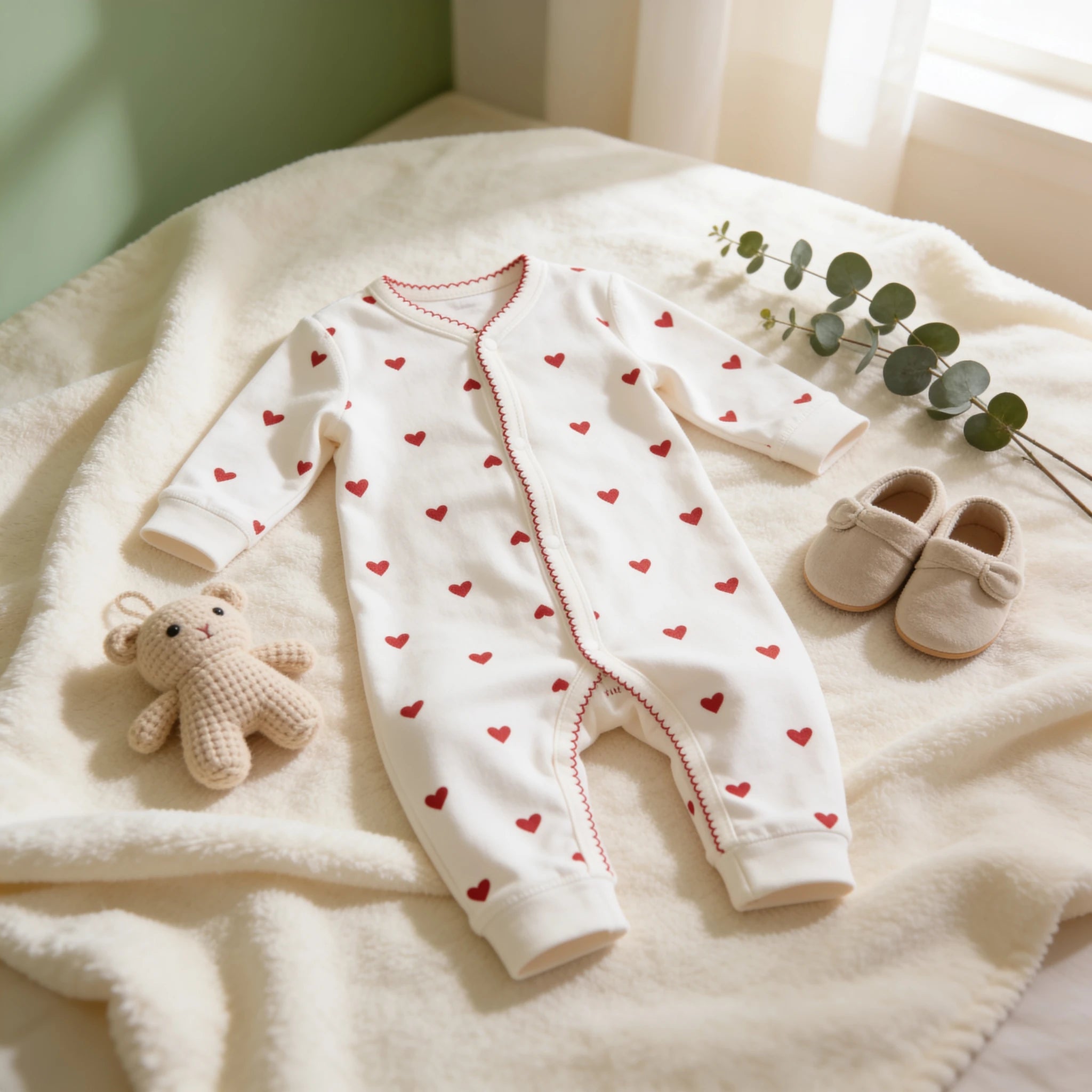 Combinaison Bebe Coeur - produit - Cocon