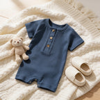 Combinaison Courte Bebe - Bleu - Cocon