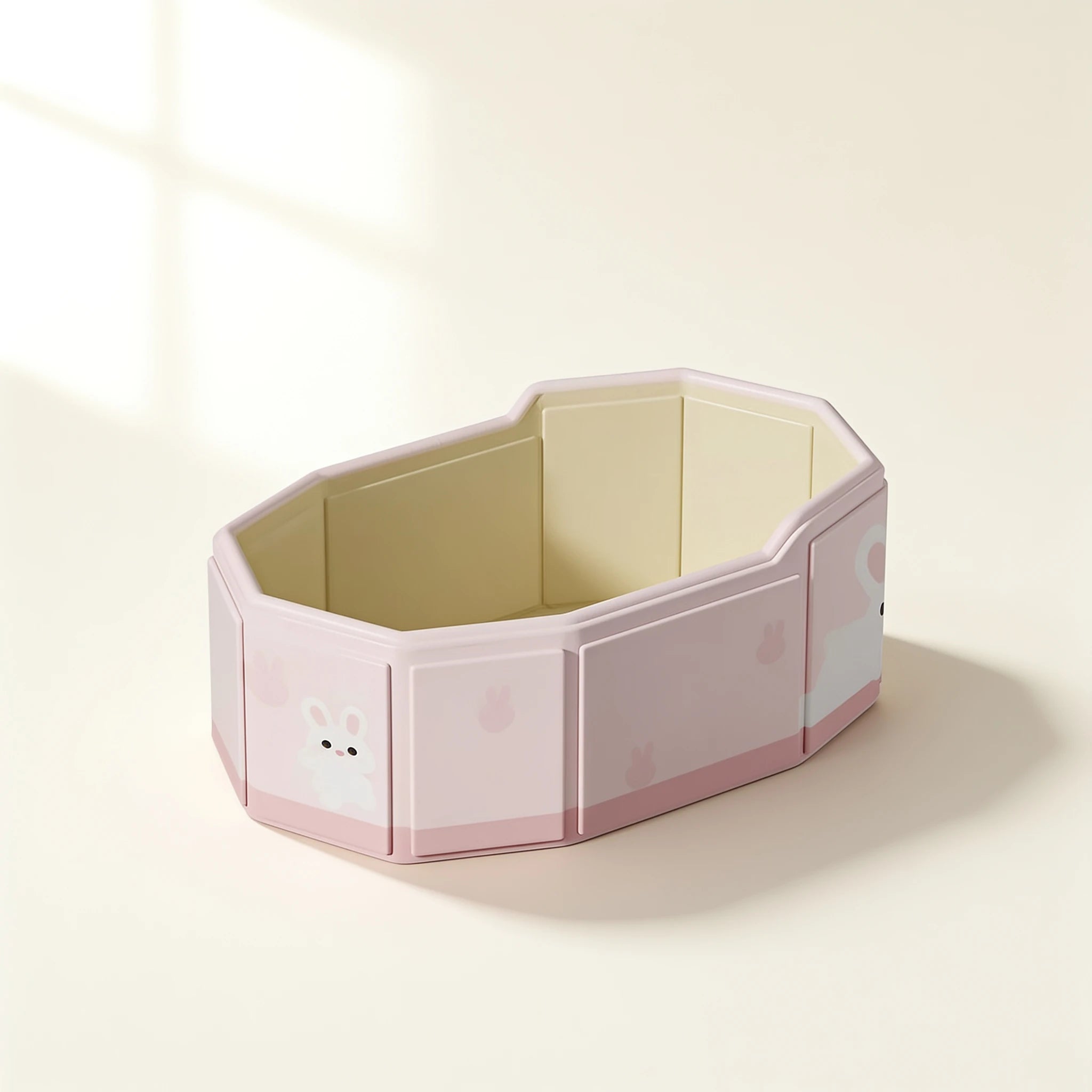 Grande baignoire bébé pliable XXL – coloris Lapin