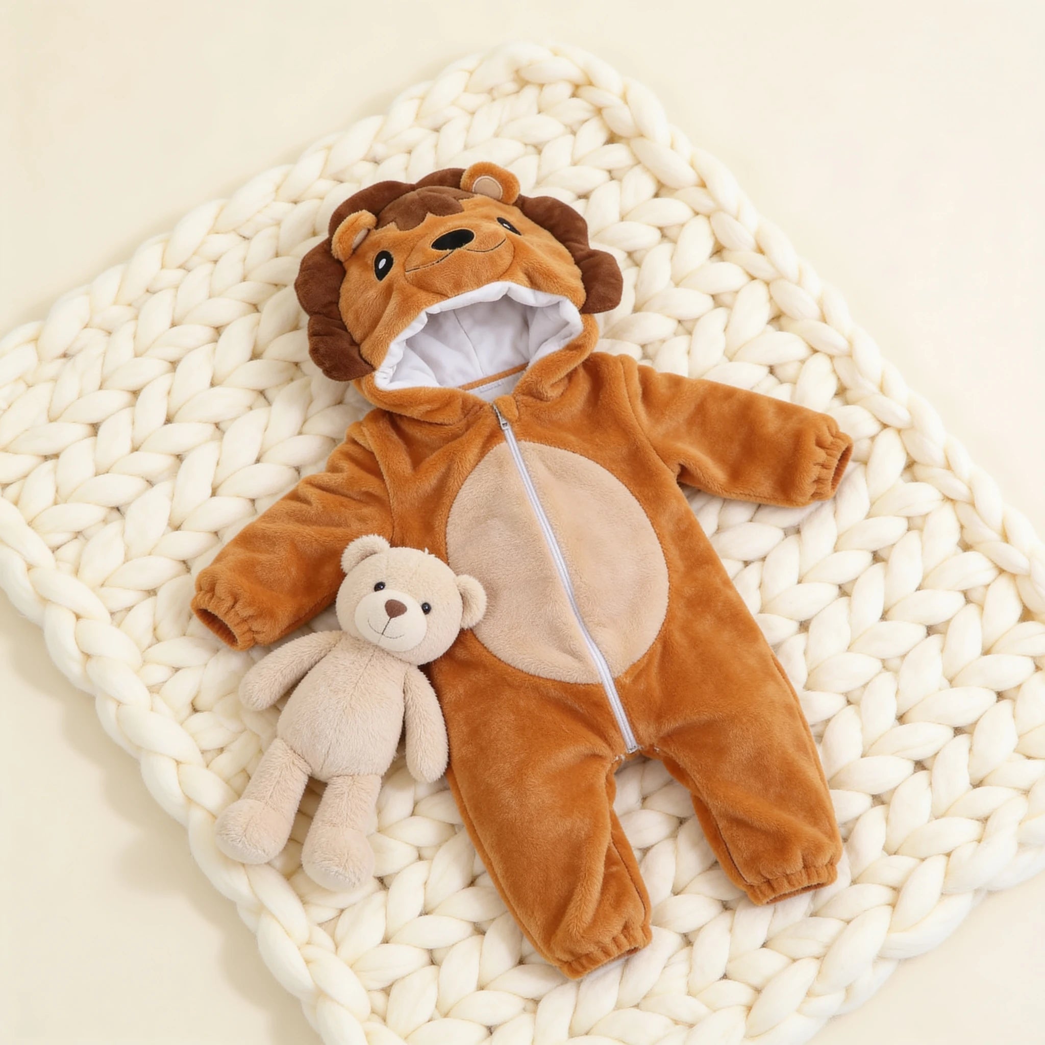 Combinaison Deguisement Bebe Felins - Lion - Cocon