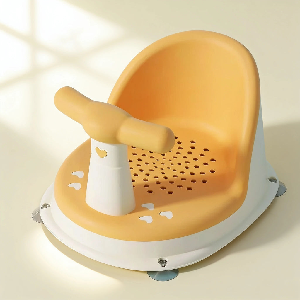 Transat de bain bébé sécurisé maintien stable – coloris Jaune