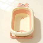 Baignoire bébé pliable avec thermomètre intégré Juste Tiède – coloris Rose
