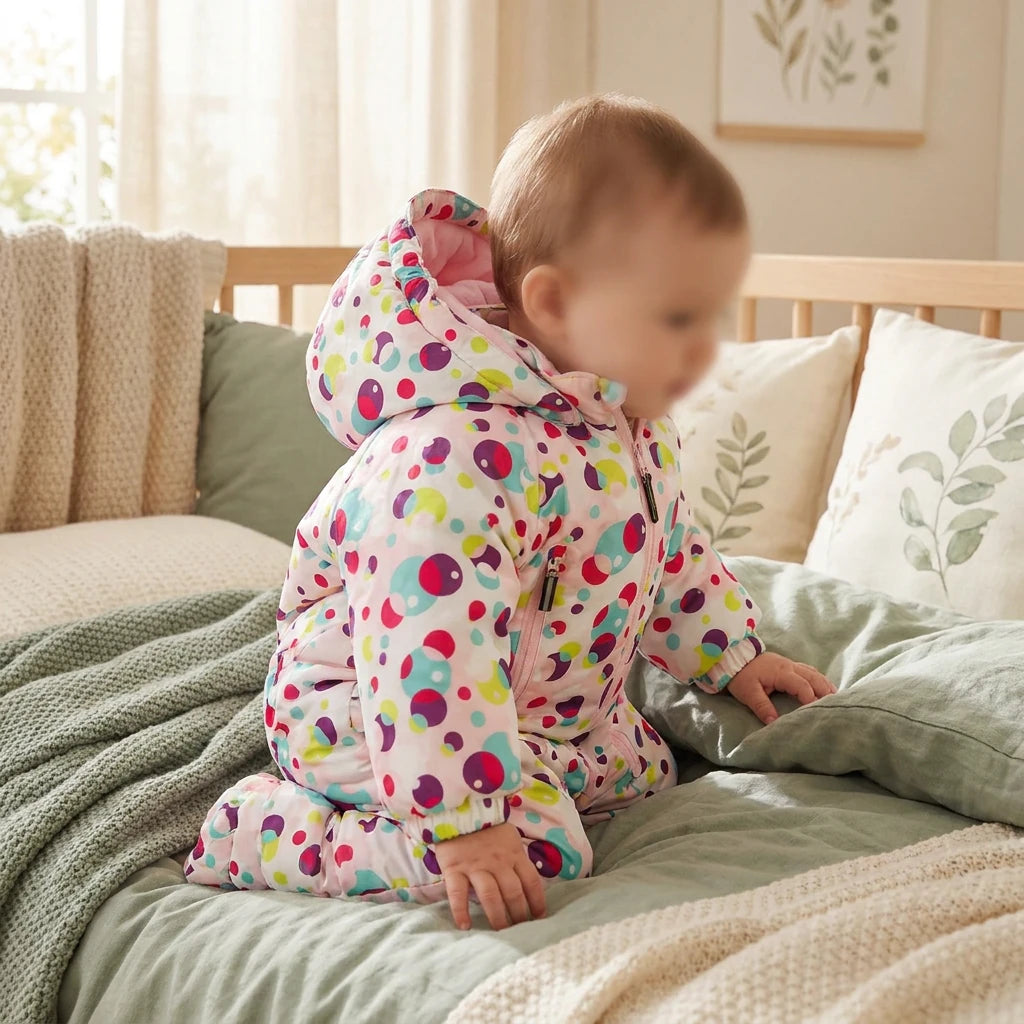Combinaison Chaude Bebe Fille - produit - Porté