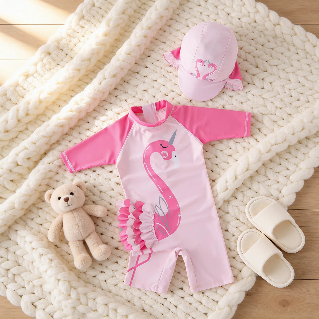Combinaison Bebe Nageur Flamant Rose - Flamant Rose - Cocon