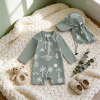Combinaison Bebe Plage Vert - Vert - Cocon