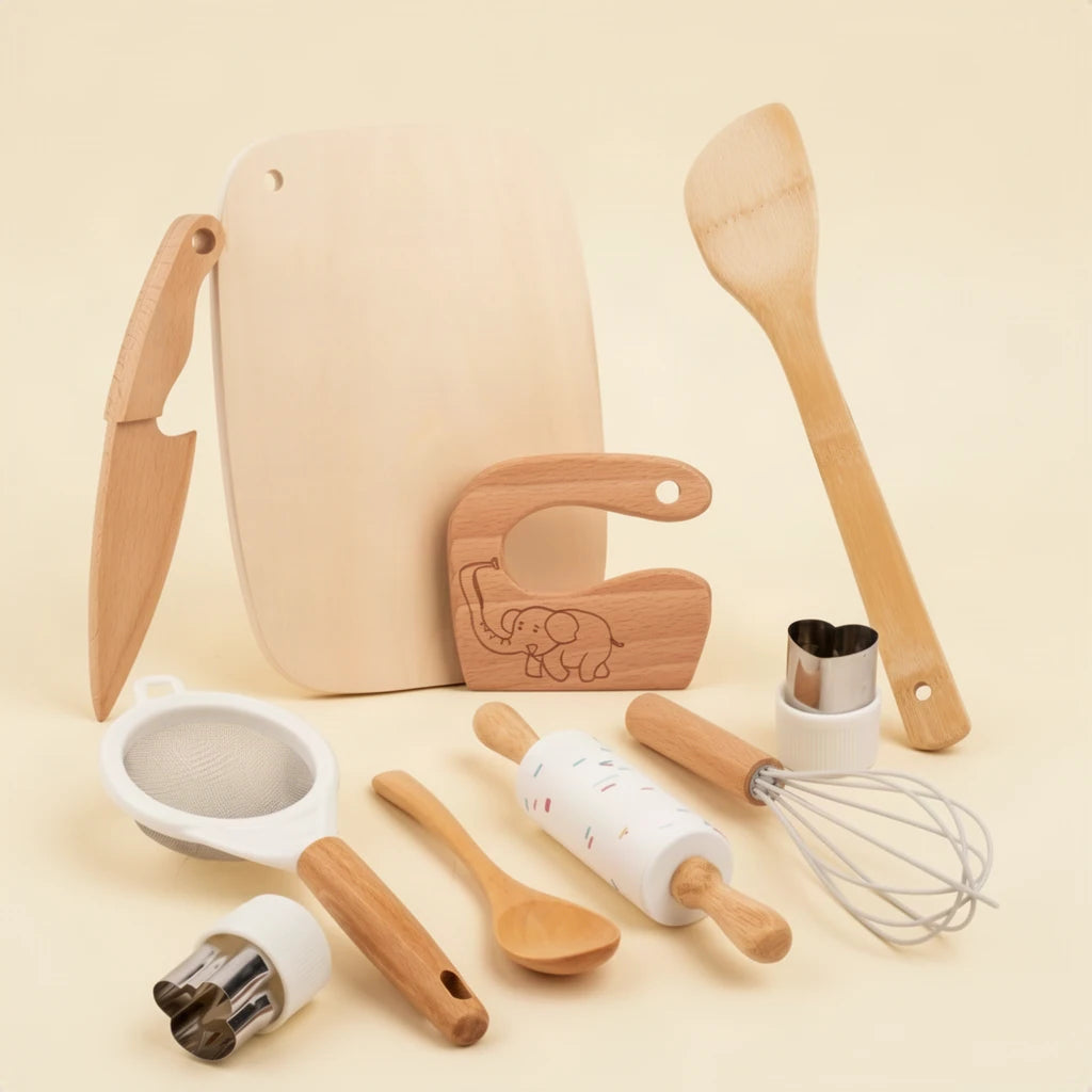 Kit de Cuisine Montessori sur fond clair