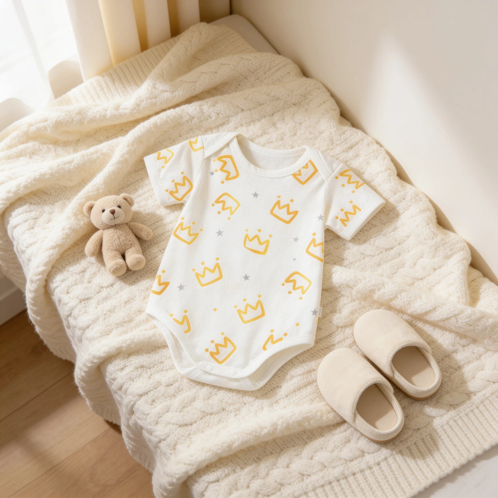 Combinaison Bebe Naissance - Couronnes - Cocon
