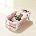 Baignoire bébé pliable avec siège intégré Nuage – coloris Rose Ours