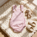 Combinaison Salopette Bebe Couleurs vives - Rose Rayé - Cocon