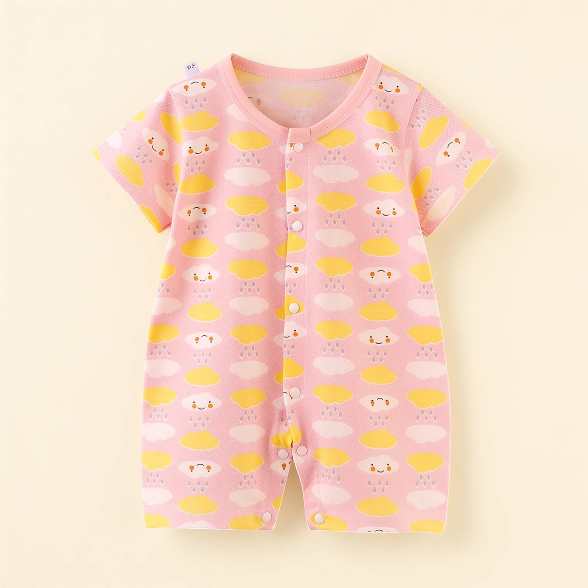 Combinaison Pyjama Bebe Nature - Nuages - Flat