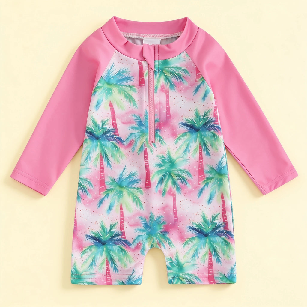 Combinaison Palmier Bebe Fille - produit - Flat