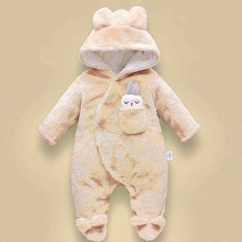 Combinaison Bébé Sherpa Lapin ou Ourson, coloris beige lapin, vue d'ensemble