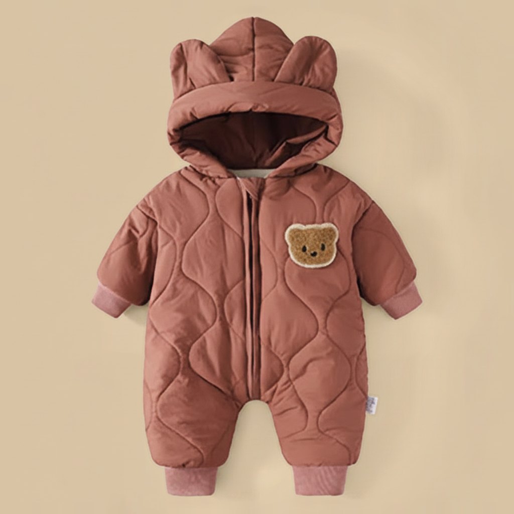 Combinaison Hiver Bébé Aubin, modèle café, vue d'ensemble