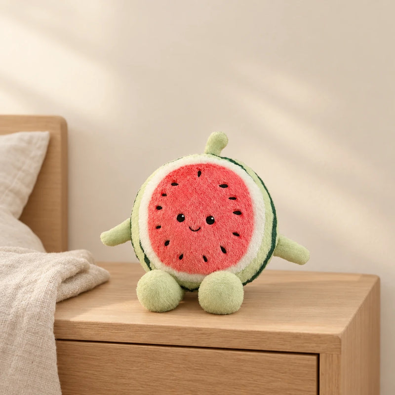 Peluche fruit kawaii pastèque gourmande