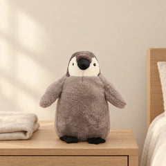 Peluche pingouin manchot câlin gris