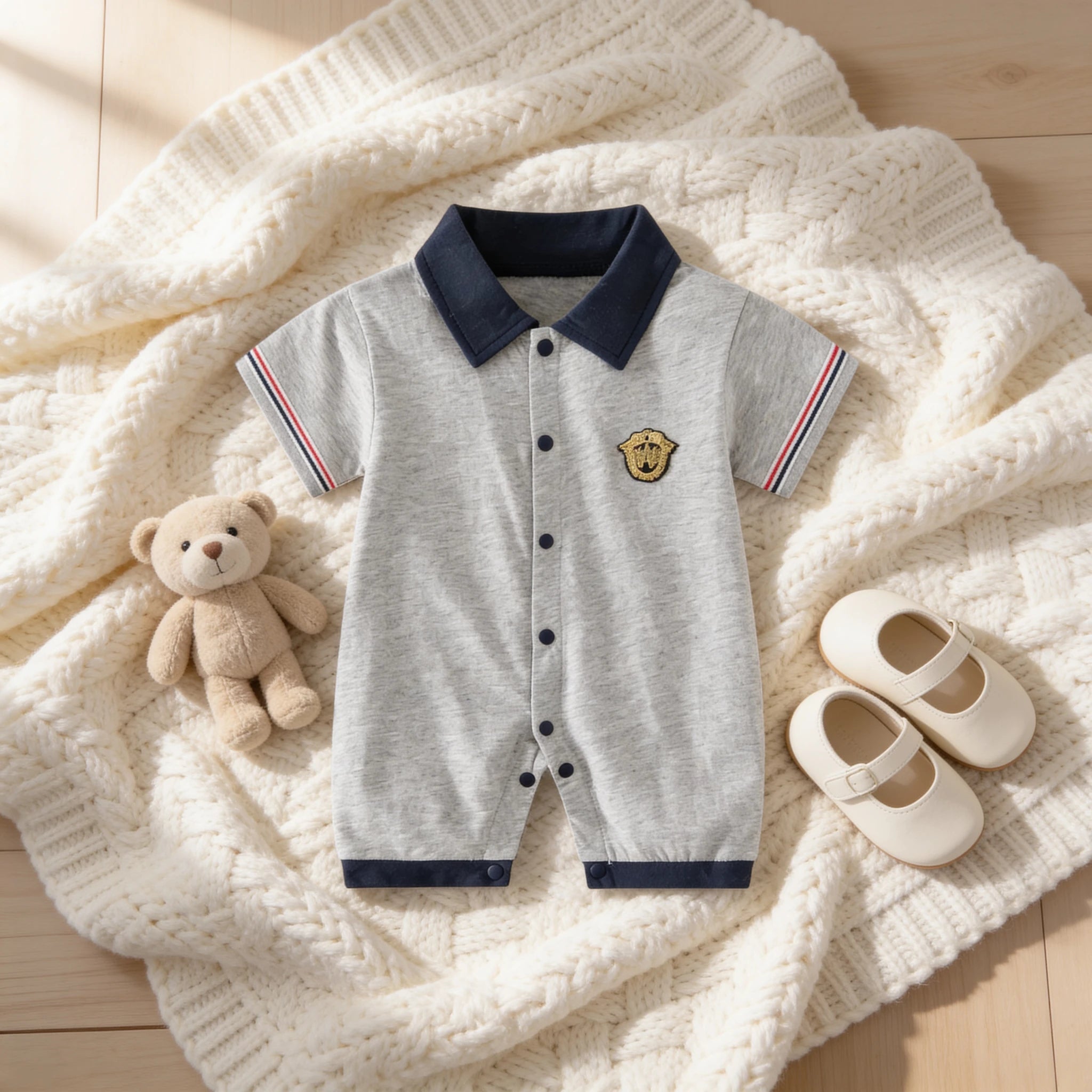 Combinaison Bebe Patron - Gris - Cocon