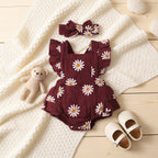 Combinaison Fleurie Bebe - Bordeaux - Cocon