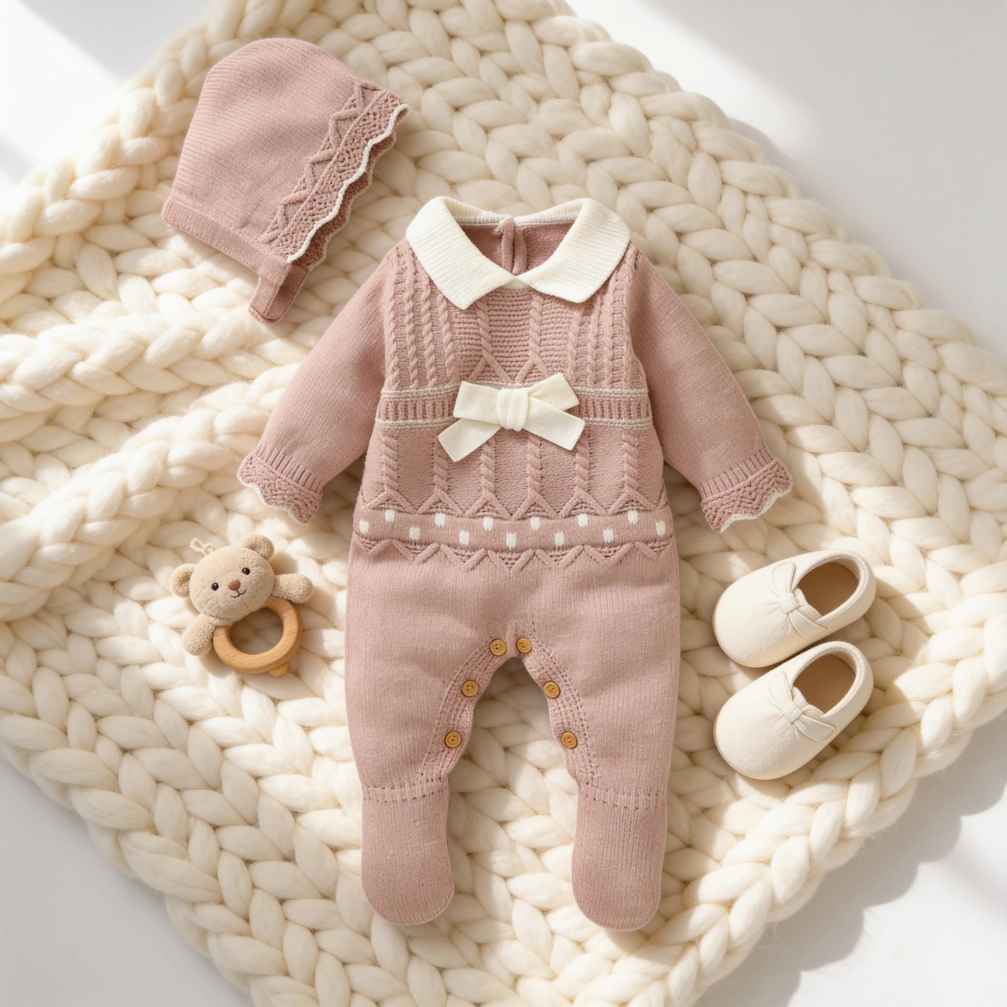 Combinaison Bébé Mignon - Rose - Cocon