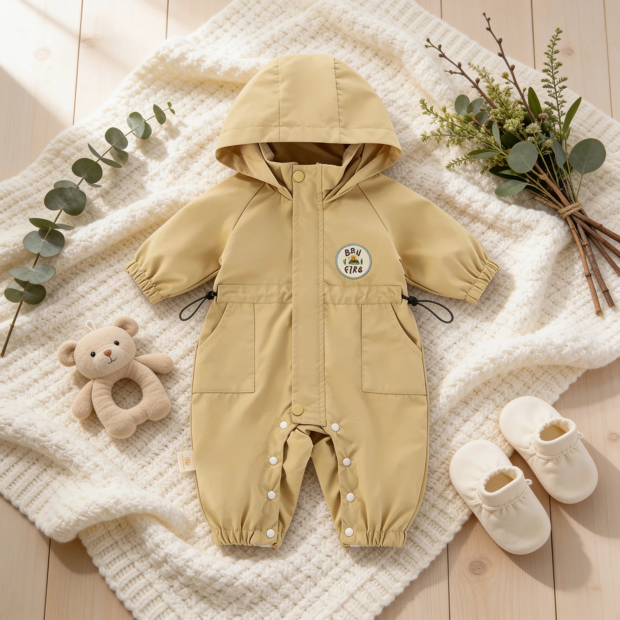 Combinaison Anti Pluie Bebe - Beige - Cocon