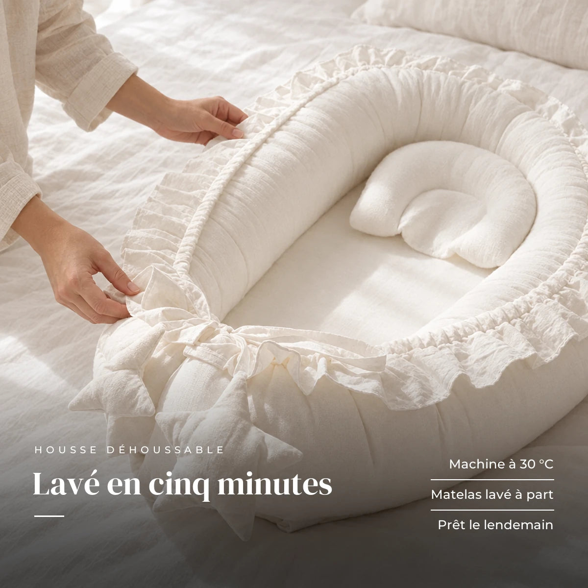 Un parent ajuste les bords : Réducteur de lit - Cocoon
