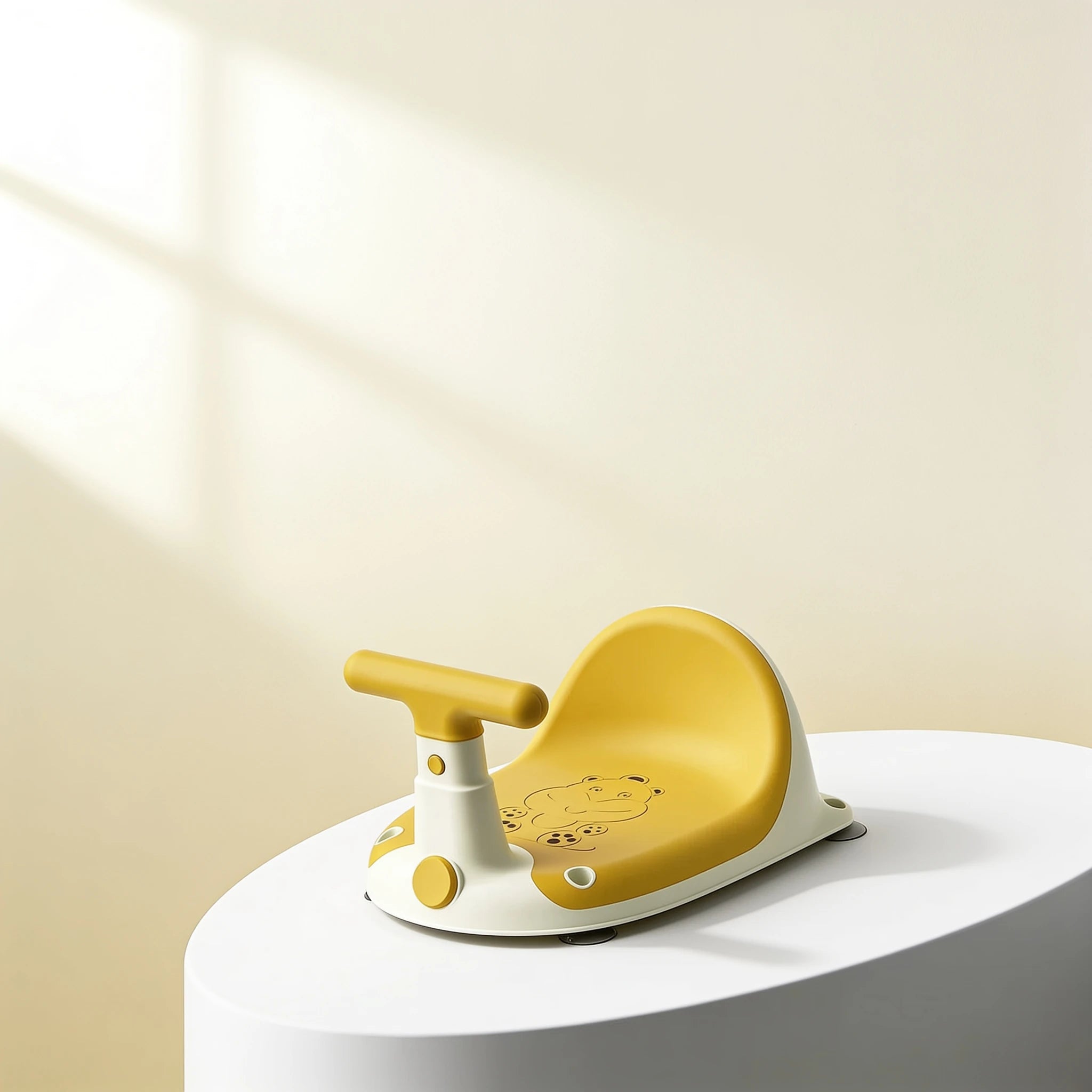 Transat de bain bébé enveloppant maintien total – coloris Jaune