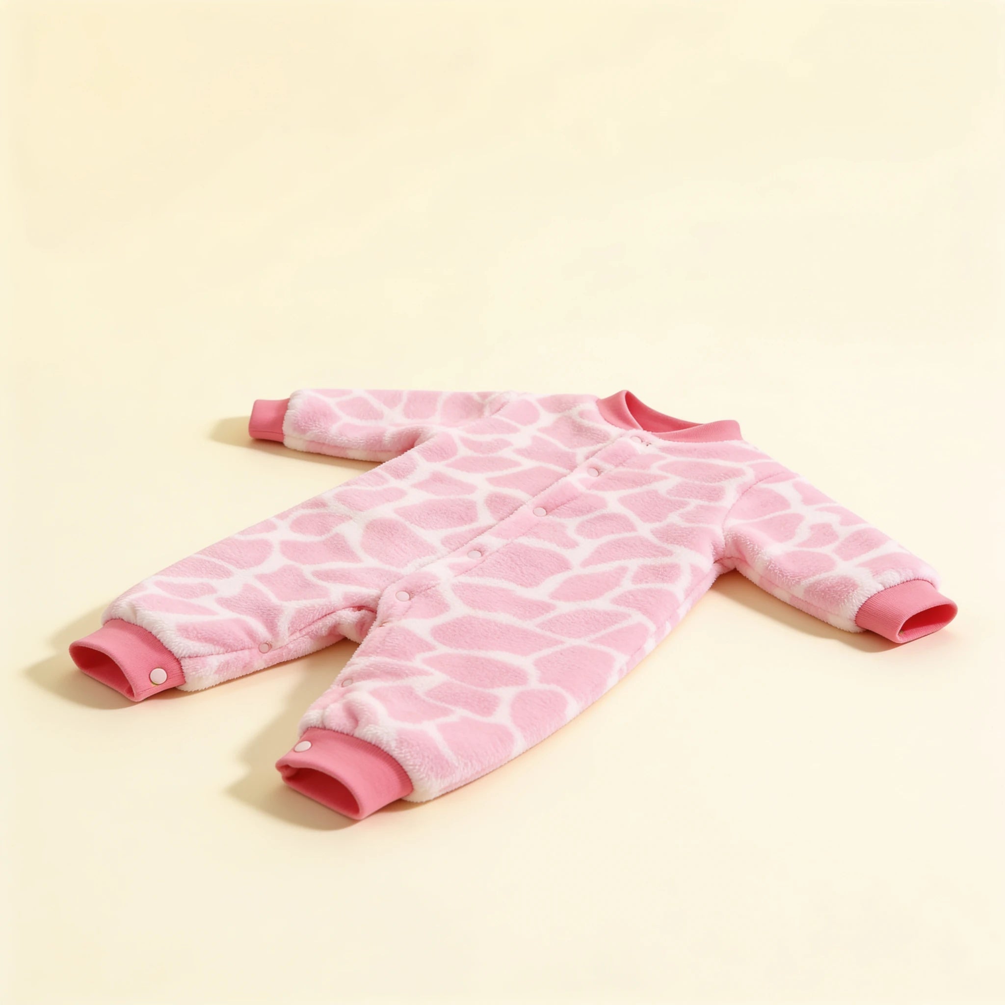 Combinaison Moumoute Bebe - Roche Rose - Flat