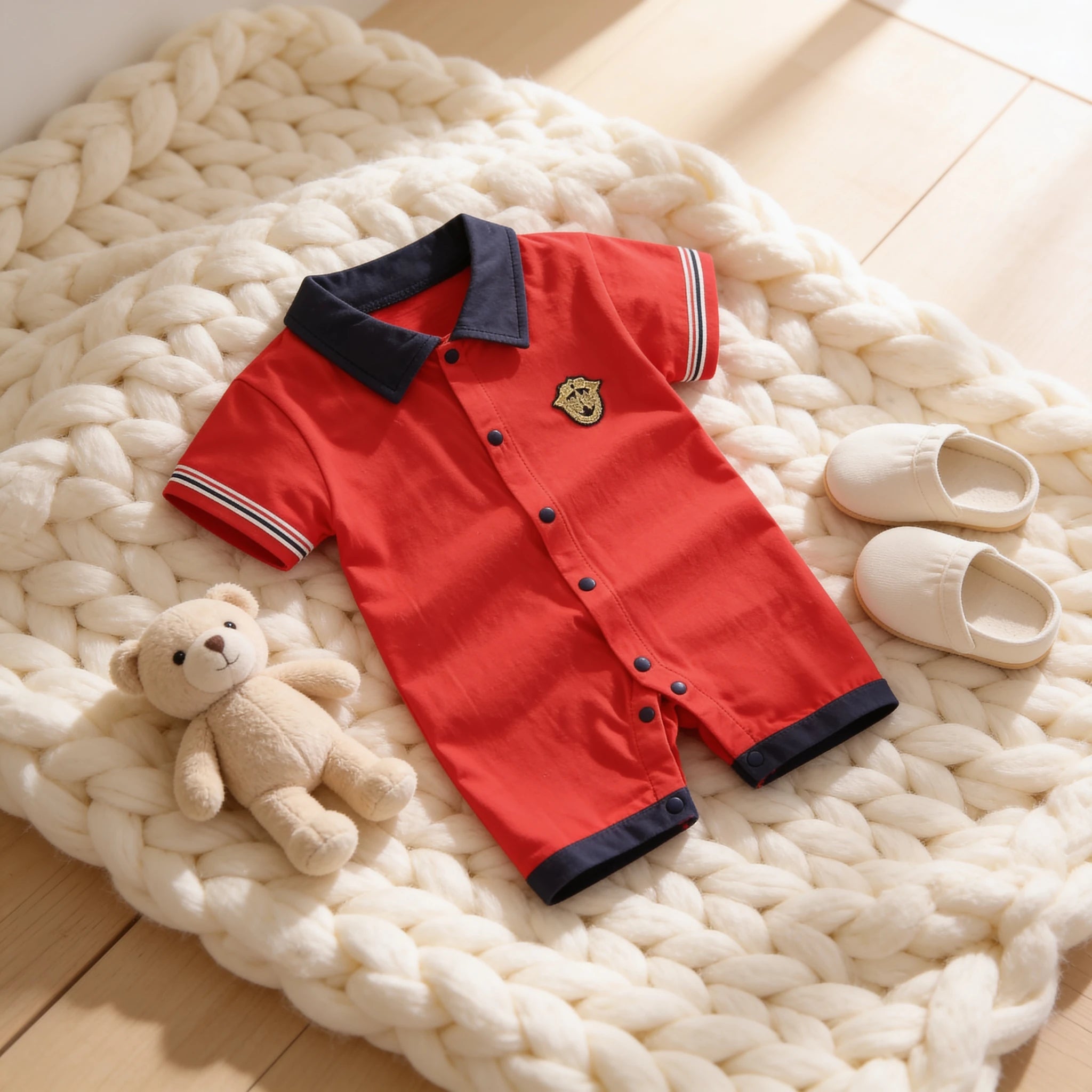 Combinaison Bebe Patron - Rouge - Cocon