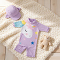 Combinaison Bebe Nageur Licorne - Licorne Violet - Cocon