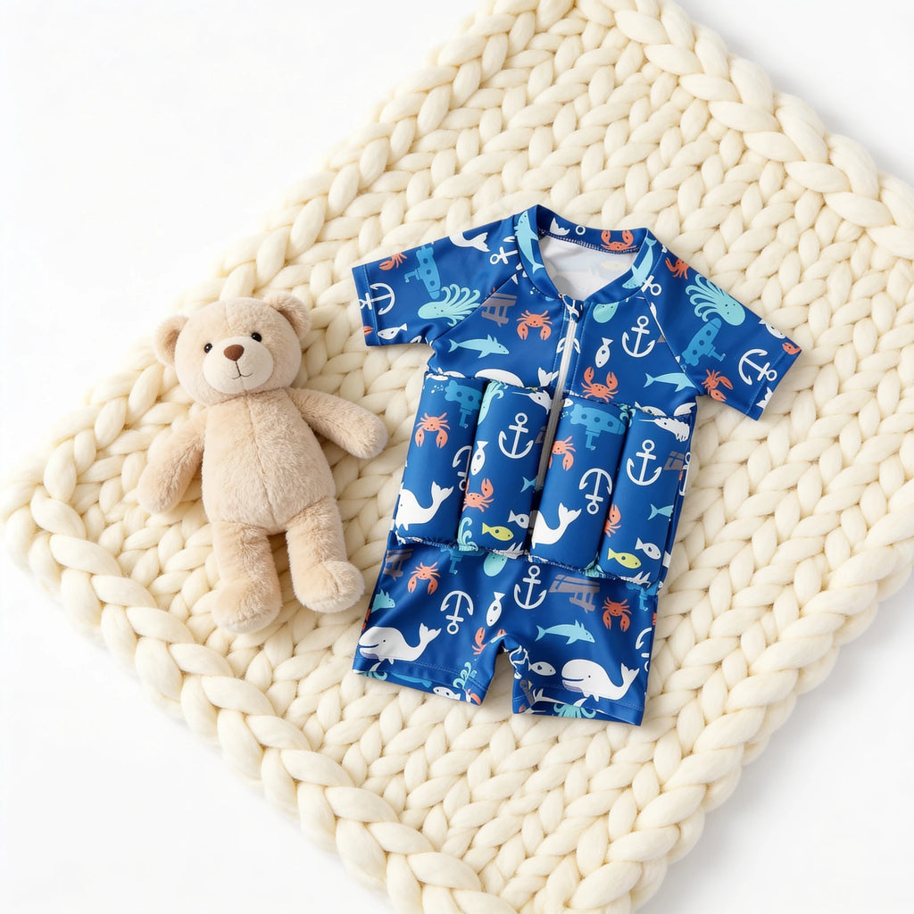 Combinaison Bebe Flottante Aqua - Crabe - Cocon