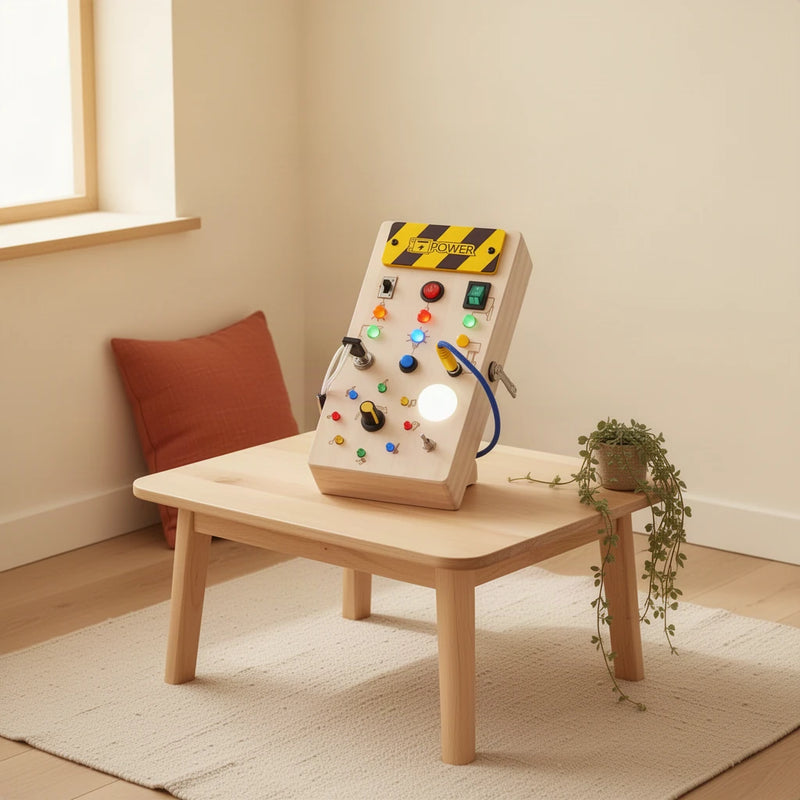Tableau de Commutation Montessori dans une chambre d’enfant Montessori