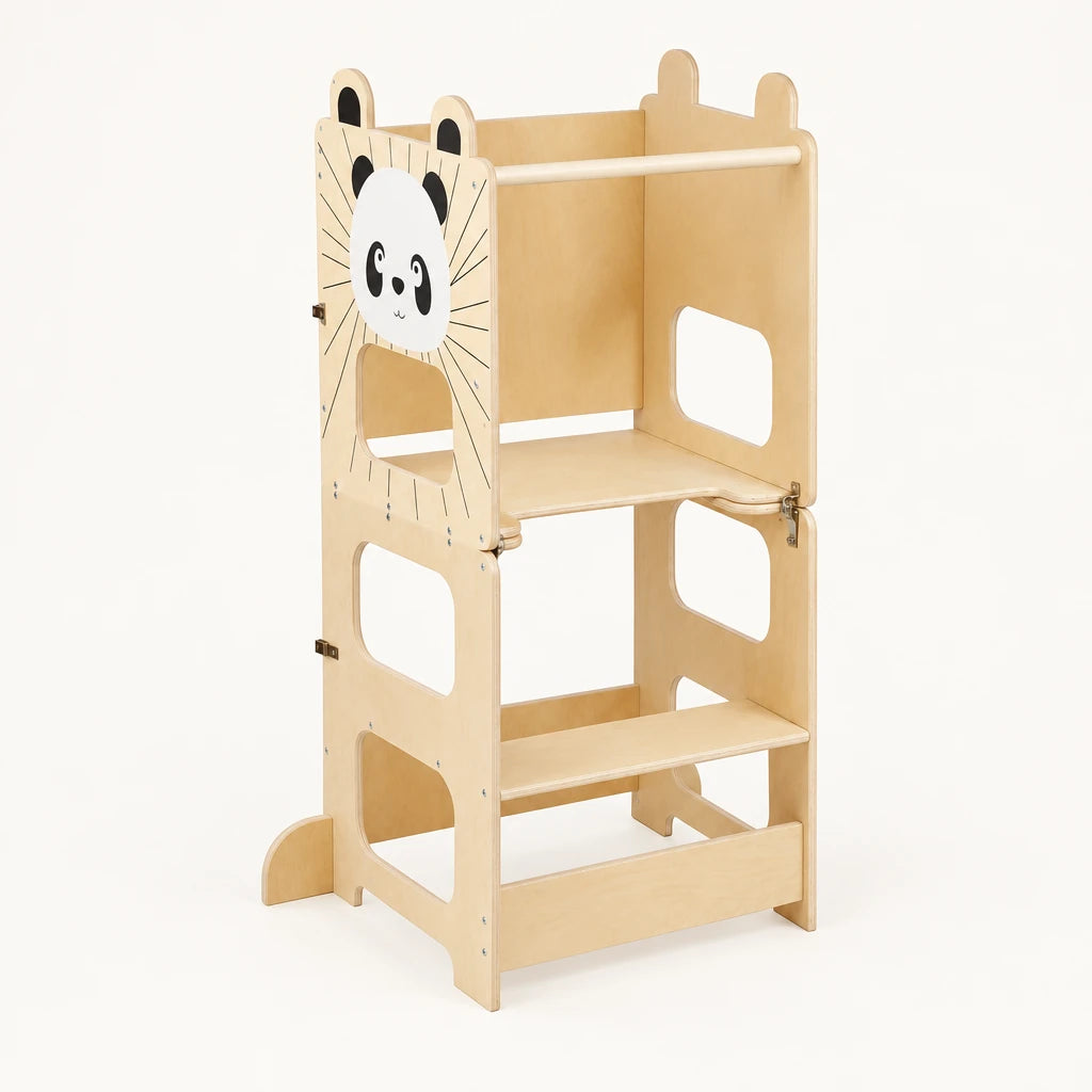 Tour montessori sur fond clair