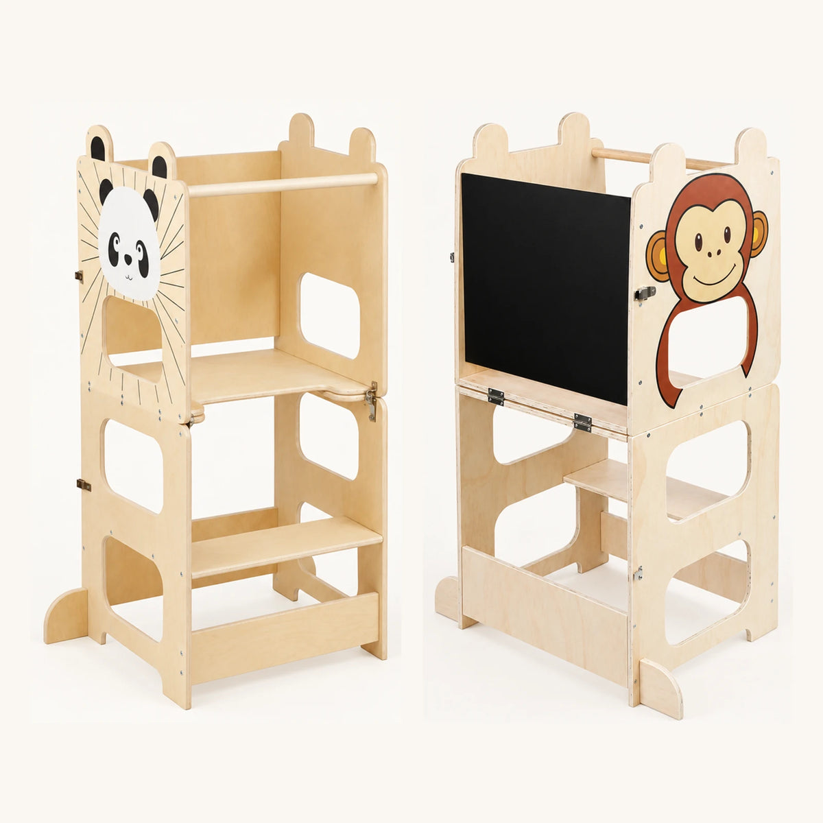 Tour montessori : les deux modèles côte à côte