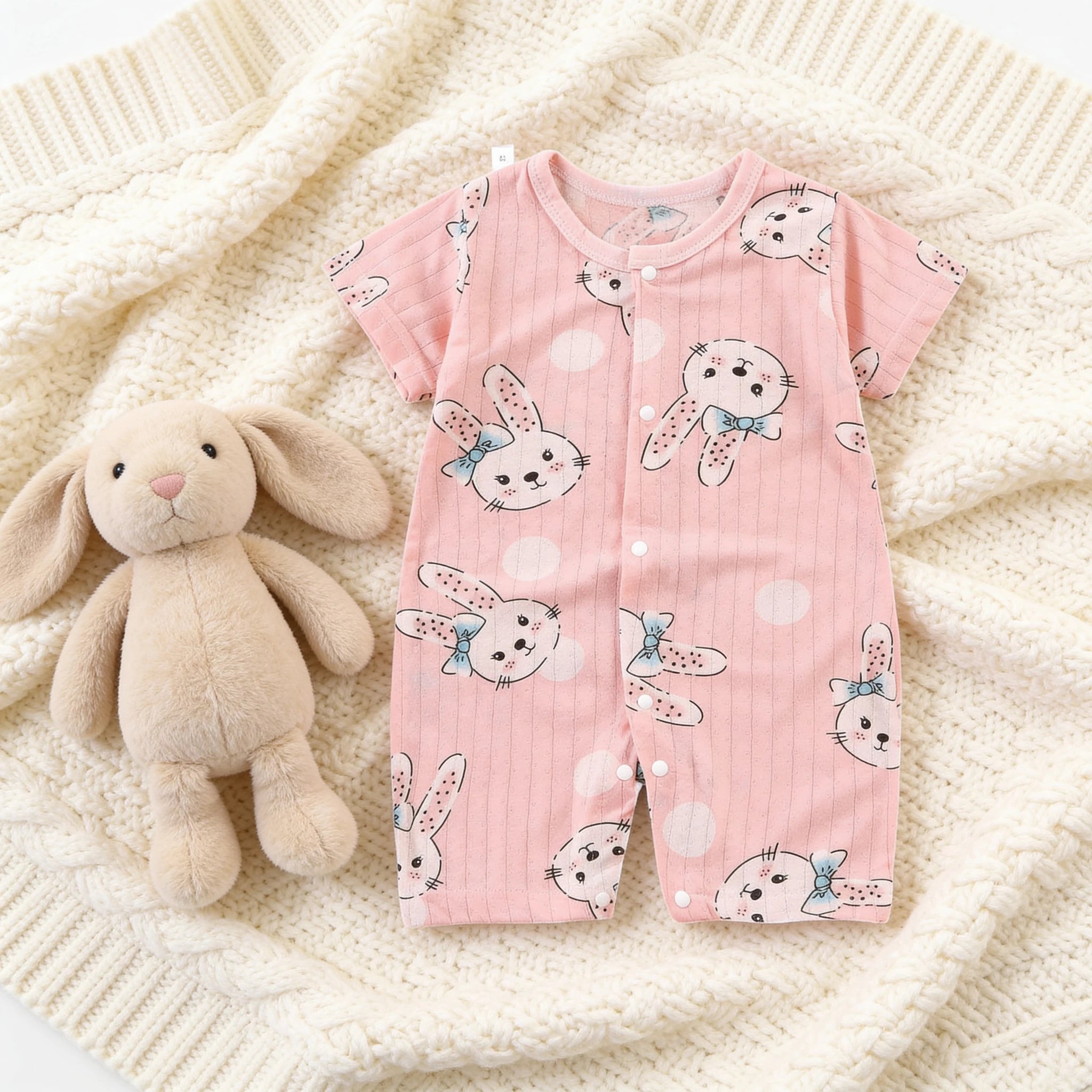 Combinaison Legere Bebe - Lapins - Cocon