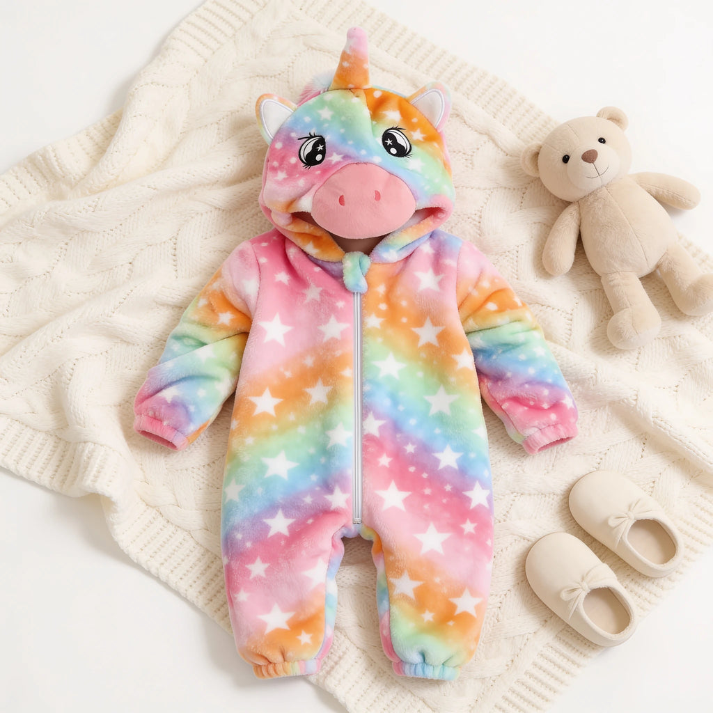 Combinaison Deguisement Bebe Licorne - Licorne Arc-en-ciel - Cocon