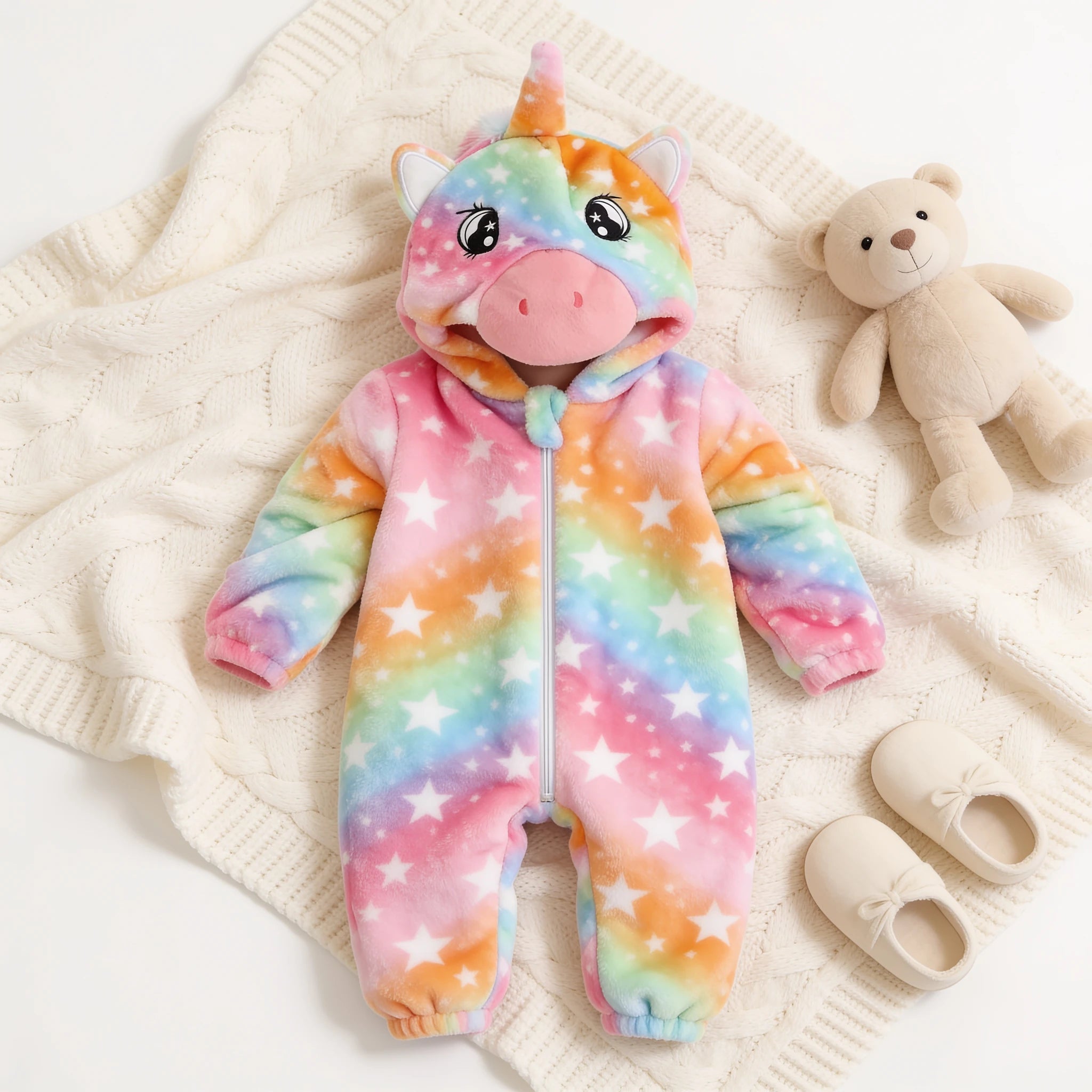 Combinaison Deguisement Bebe Licorne - Licorne Arc-en-ciel - Cocon