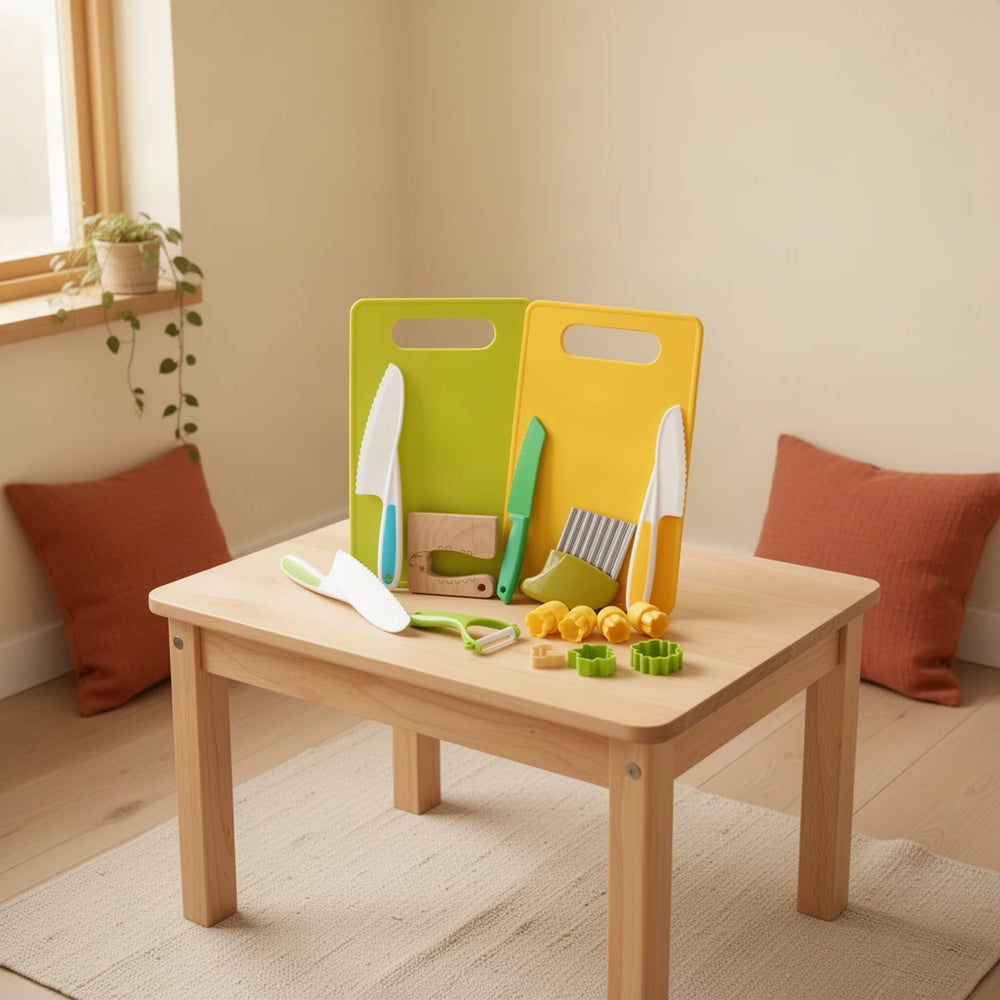 Ustensiles de Cuisine Montessori Enfant dès 3 ans dans une chambre d’enfant Montessori