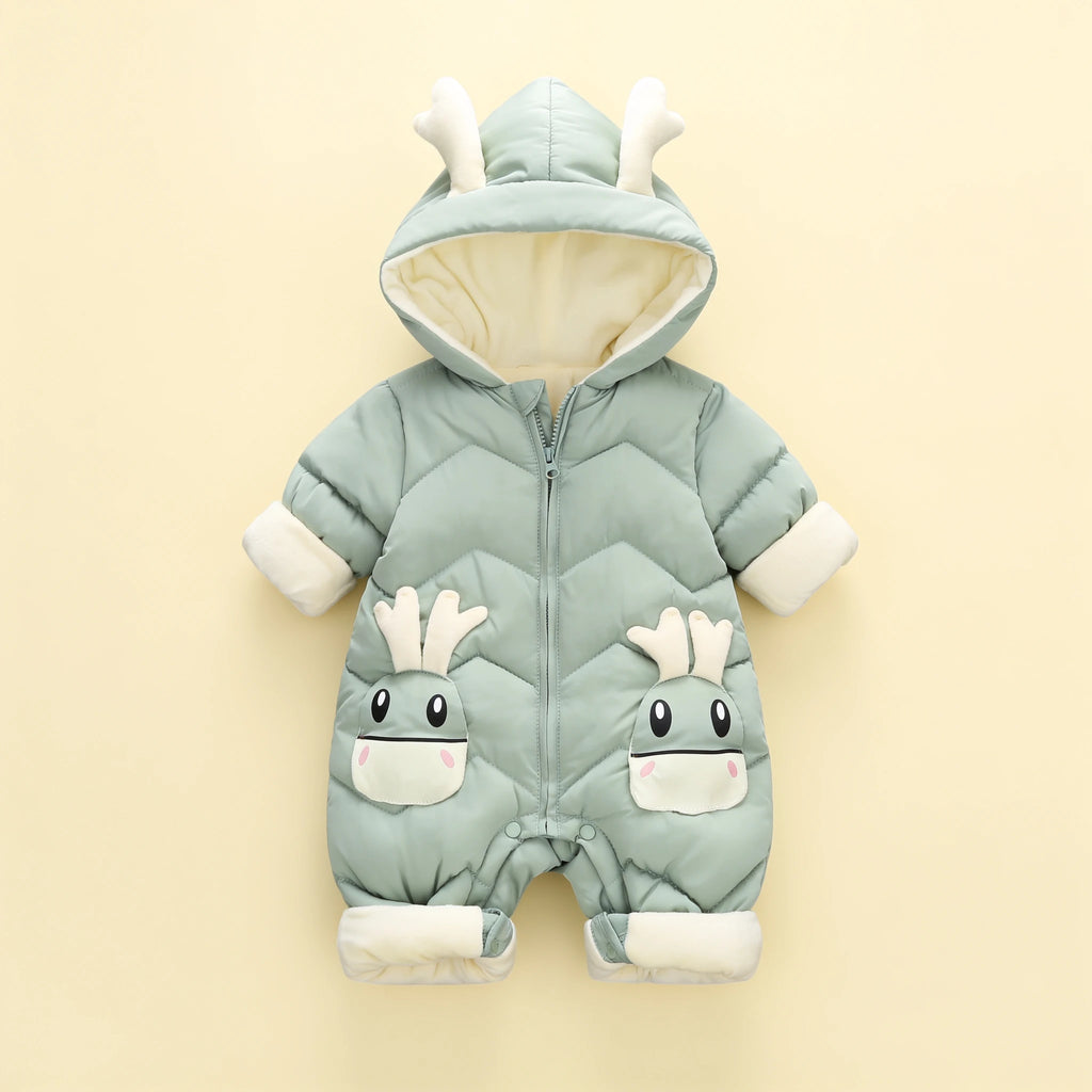 Combinaison Bebe Renne - Verte - Flat