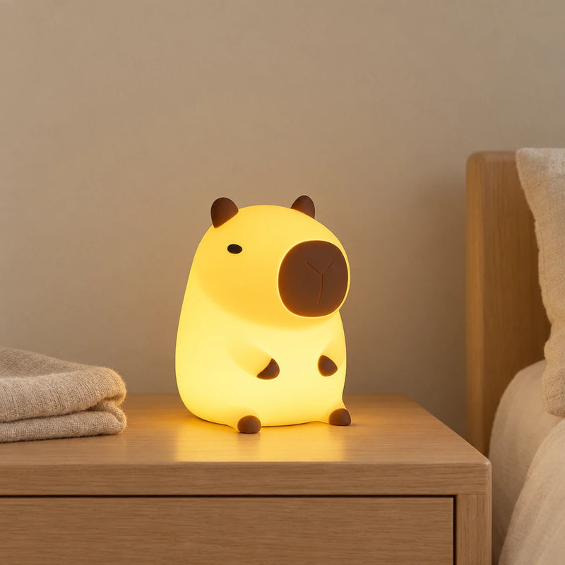 Veilleuse capybara enfant rechargeable