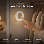 Veilleuse murale tactile sans perçage utilisée la nuit dans la chambre de bébé