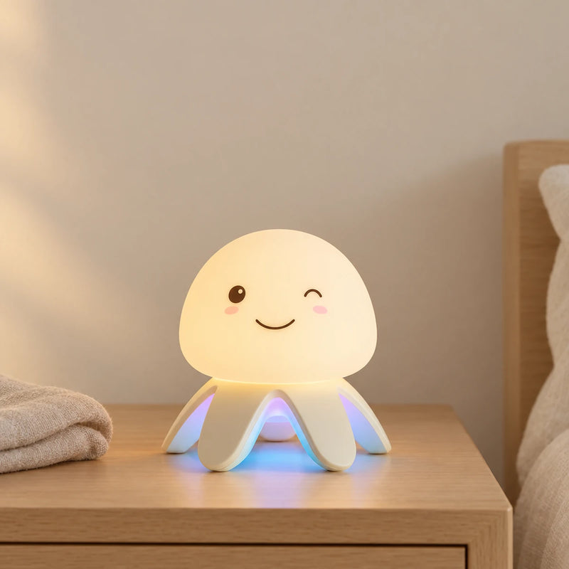 Veilleuse musicale bébé méduse, 5 berceuses