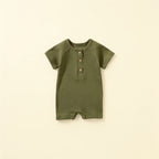 Combinaison Courte Bebe - Vert - Flat