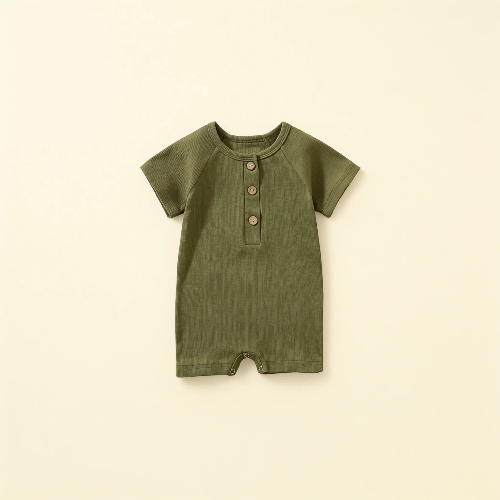 Combinaison Courte Bebe - Vert - Flat