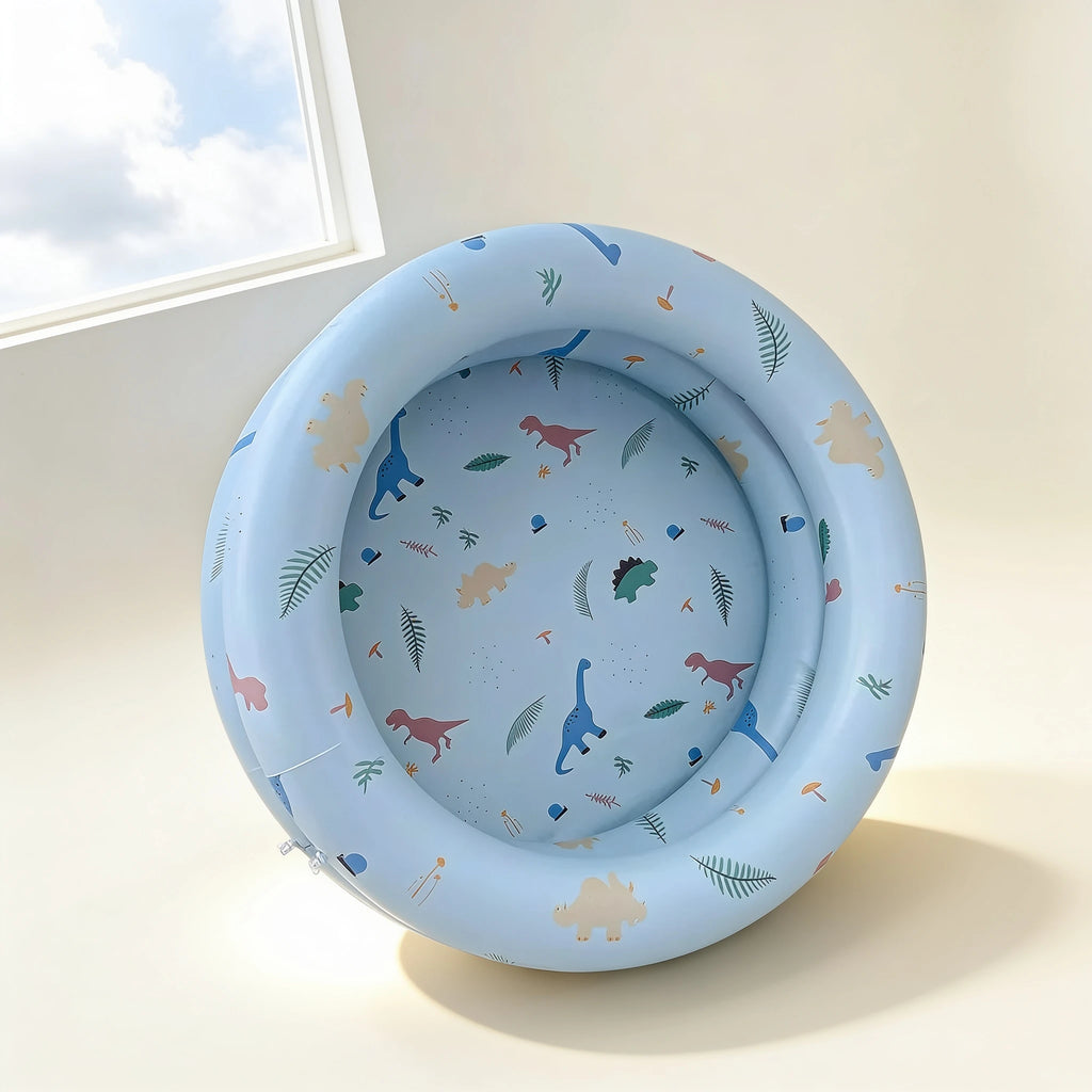 Baignoire bébé gonflable de voyage – coloris Dinosaure bleu