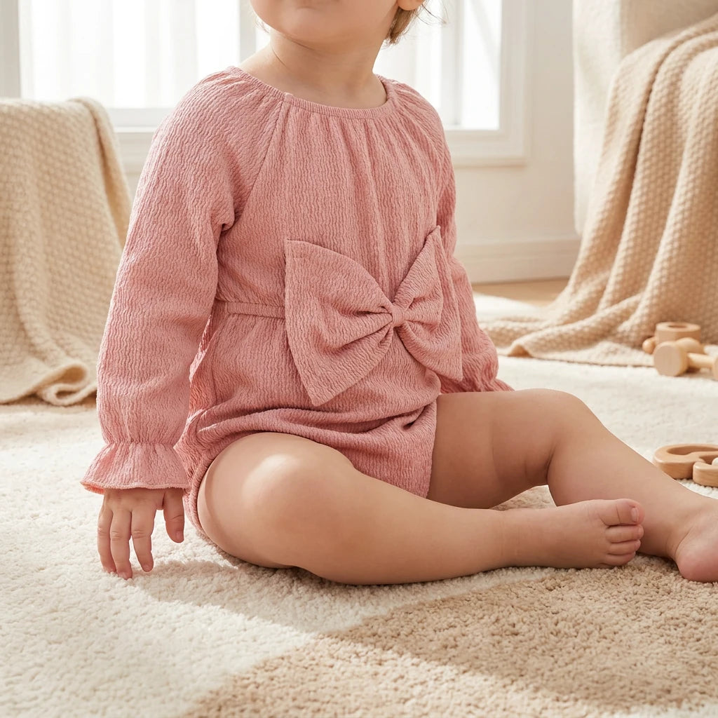 Combinaison Été Bébé Fille - Rose - Porté