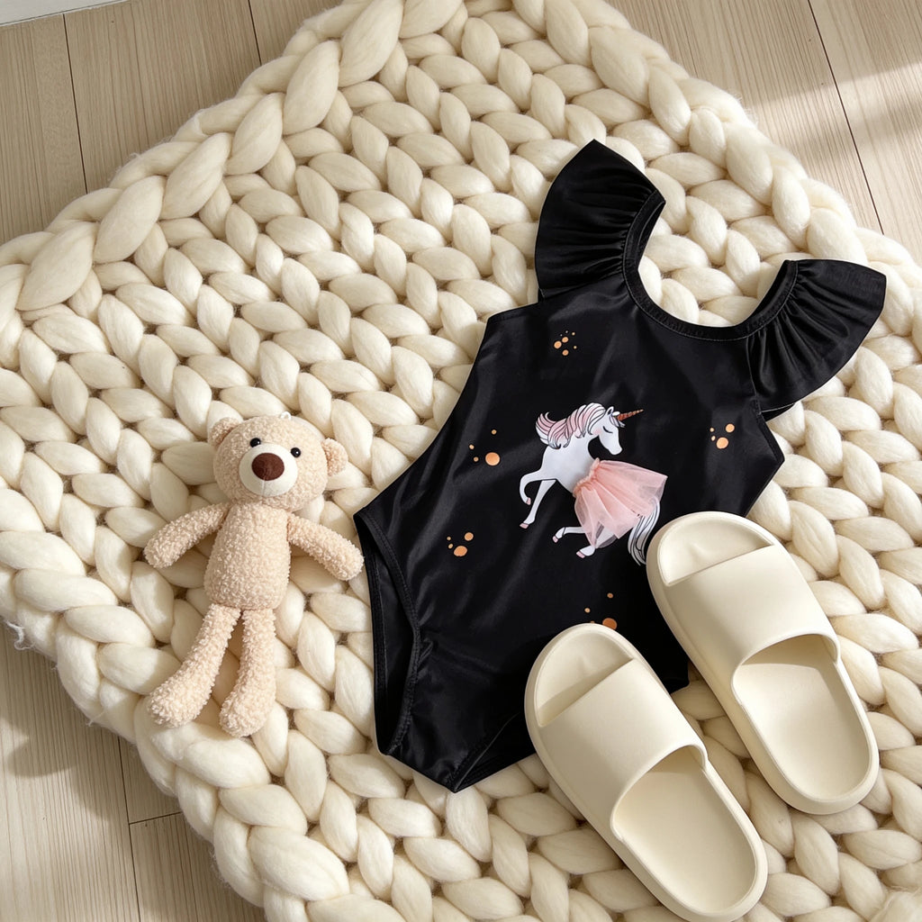 Body Combinaison Bébé Licorne - Licorne Noir - Cocon