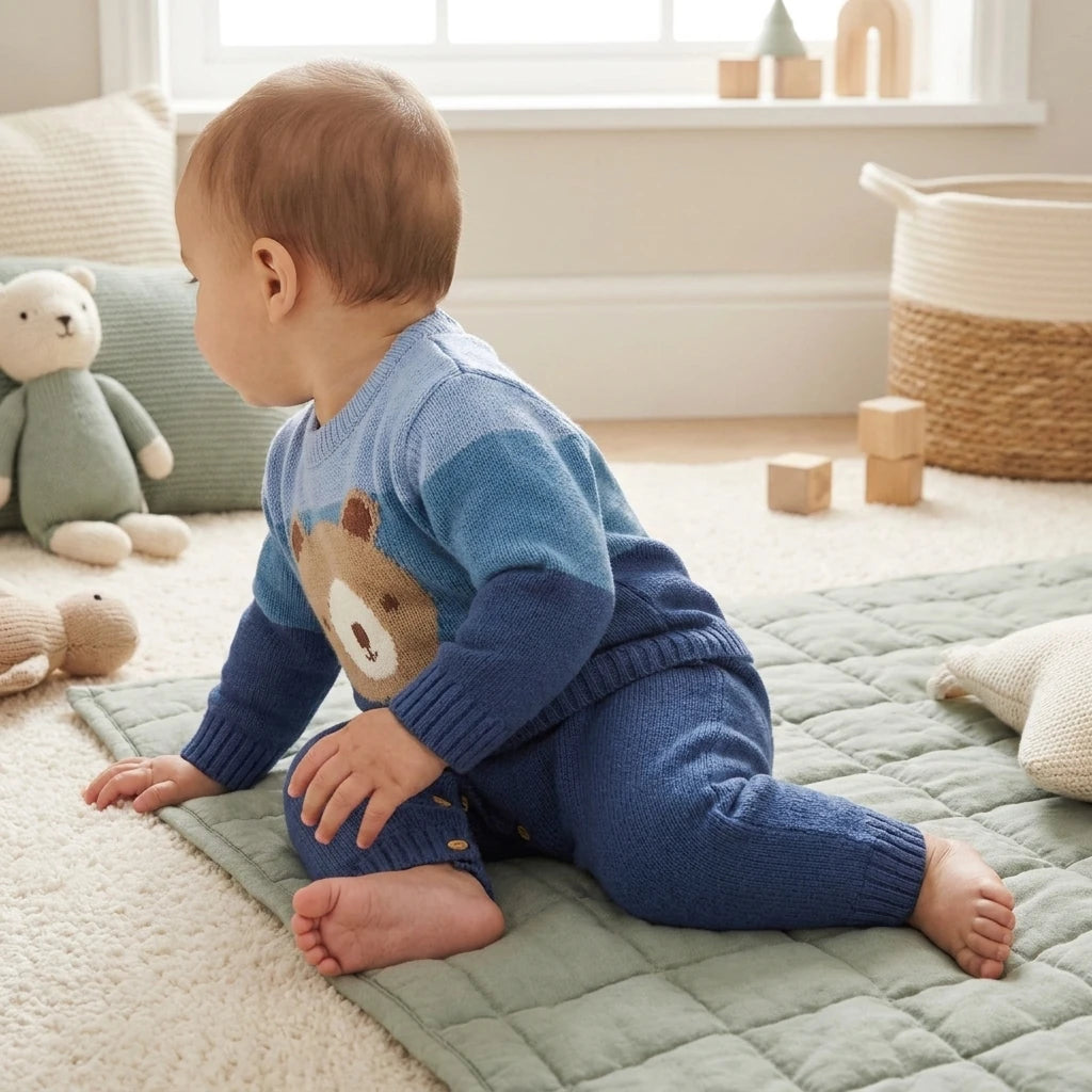 Combinaison Bebe Laine Ourson - produit - Porté